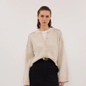 DISSH Dahlia Chalk Knit Cardigan